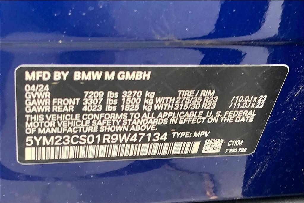 new 2024 BMW XM car, priced at $166,365