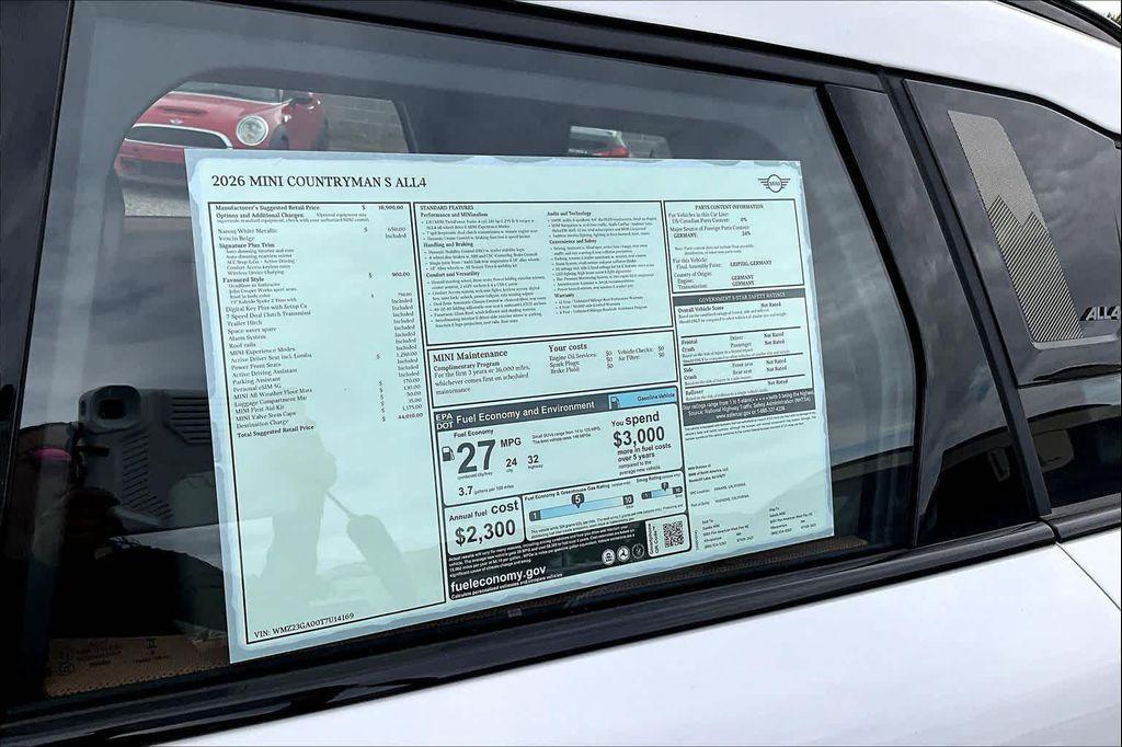 new 2026 MINI Countryman car, priced at $44,010