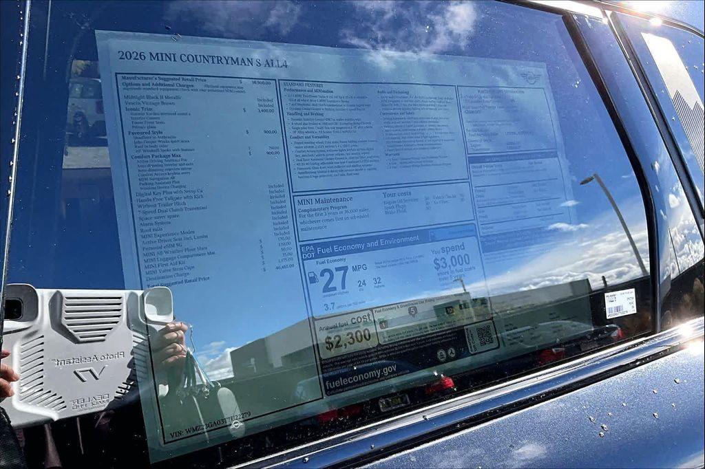 new 2026 MINI Countryman car, priced at $46,410