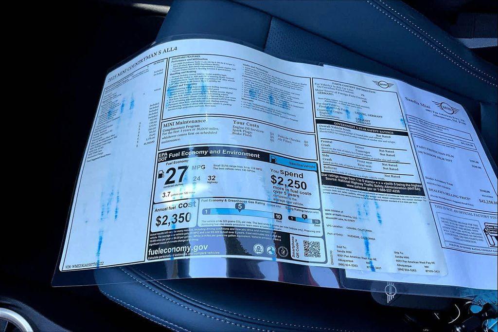 new 2025 MINI Countryman car, priced at $41,310