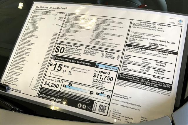 new 2025 BMW X6 M car, priced at $149,700