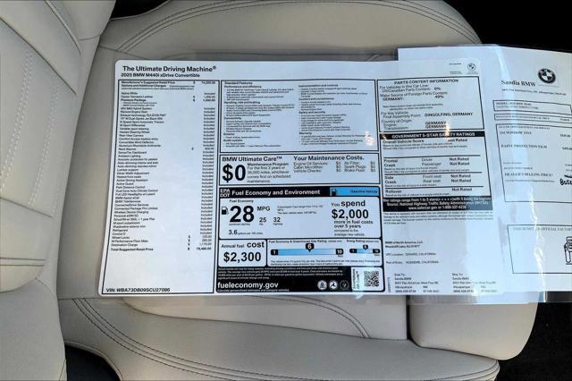 new 2025 BMW M440 car, priced at $79,480