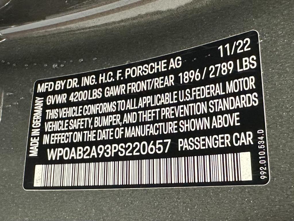 used 2023 Porsche 911 car, priced at $185,000