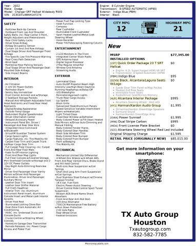 used 2022 Dodge Charger car, priced at $66,995