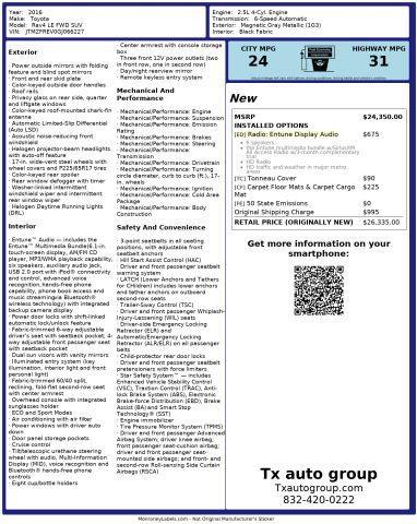 used 2016 Toyota RAV4 car, priced at $10,833