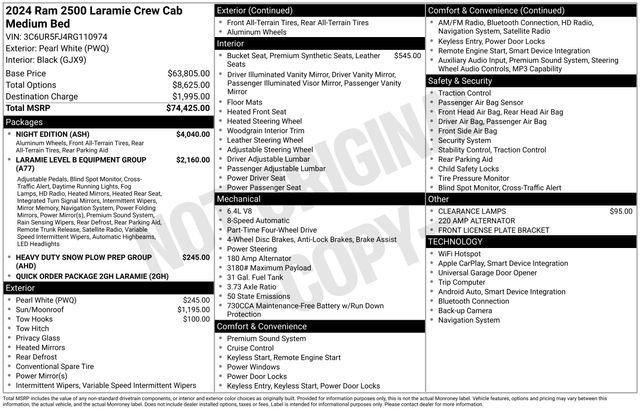 used 2024 Ram 2500 car, priced at $49,995