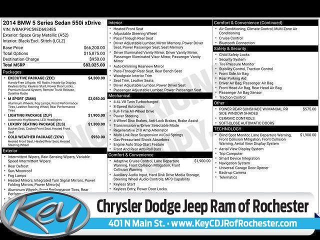 used 2014 BMW 550 car, priced at $14,500