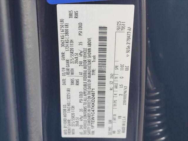 used 2019 Ford F-150 car, priced at $27,815