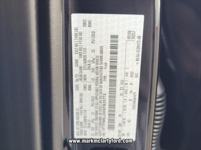 new 2025 Ford F-150 car, priced at $75,173