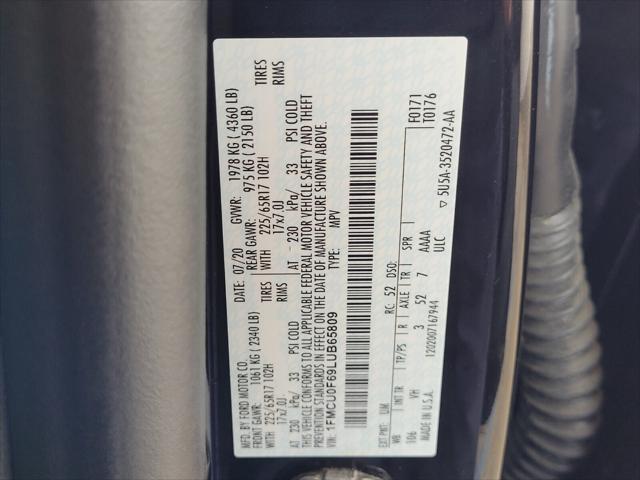 used 2020 Ford Escape car, priced at $16,491