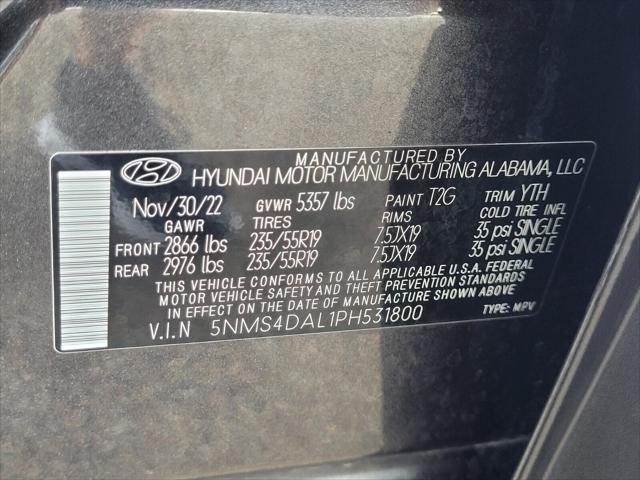 used 2023 Hyundai Santa Fe car, priced at $27,991