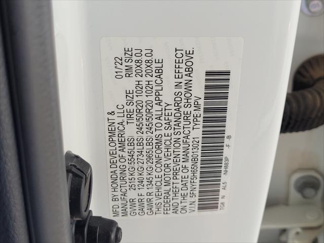 used 2022 Honda Pilot car, priced at $25,995