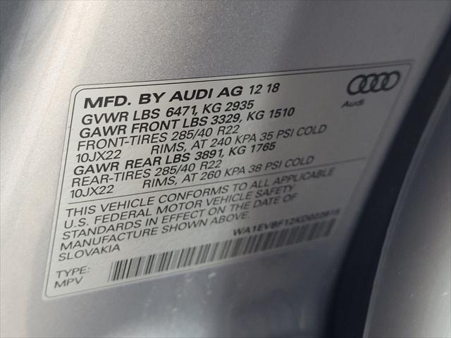 used 2019 Audi Q8 car, priced at $34,466