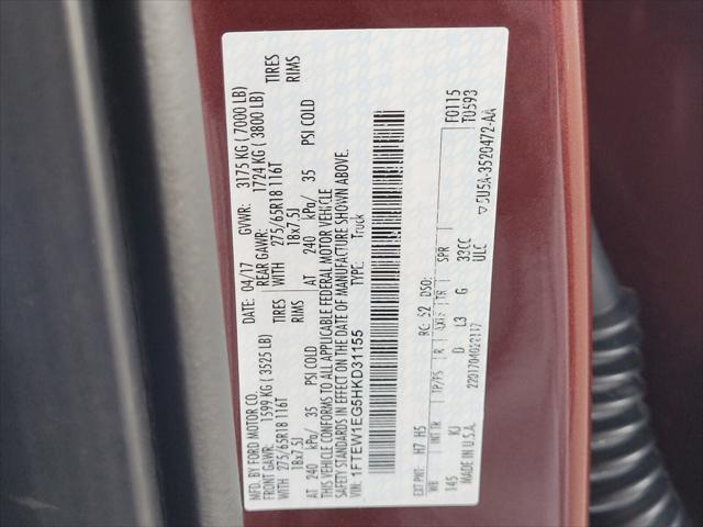 used 2017 Ford F-150 car, priced at $29,991