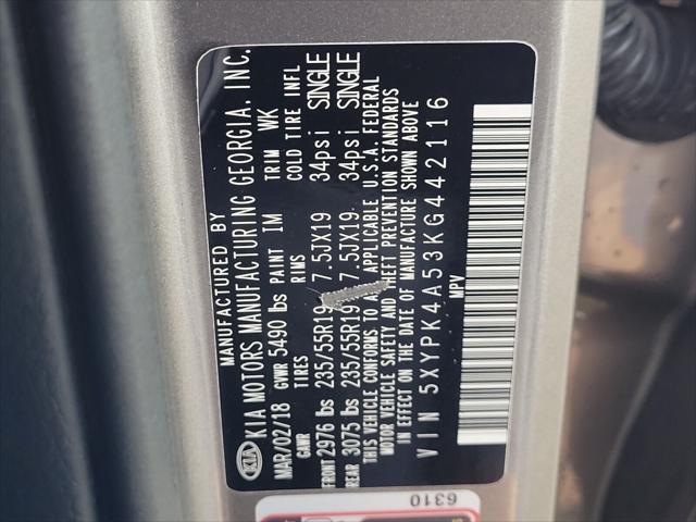 used 2019 Kia Sorento car, priced at $20,602