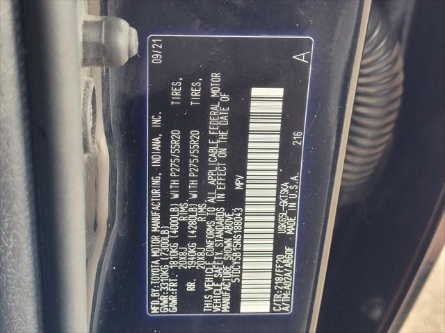 used 2022 Toyota Sequoia car, priced at $44,995