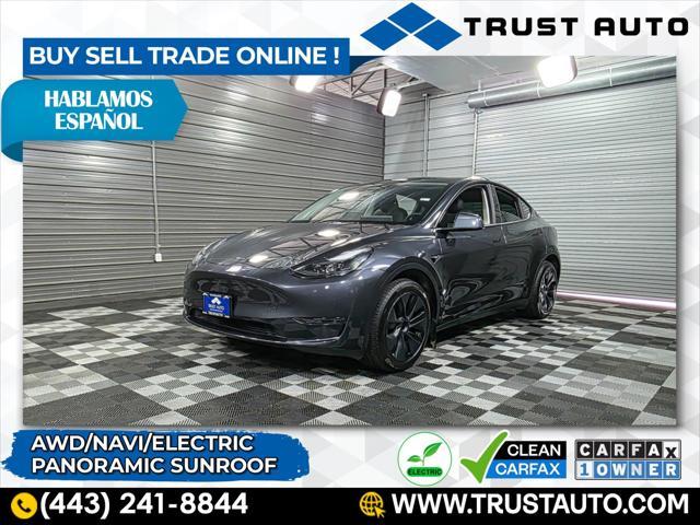 used 2025 Tesla Model Y car, priced at $37,595