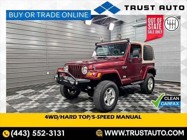 used 2001 Jeep Wrangler car, priced at $11,095
