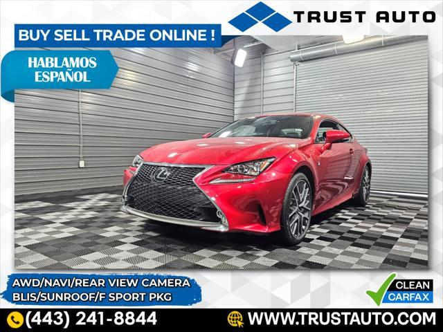 used 2017 Lexus RC 350 car, priced at $31,395