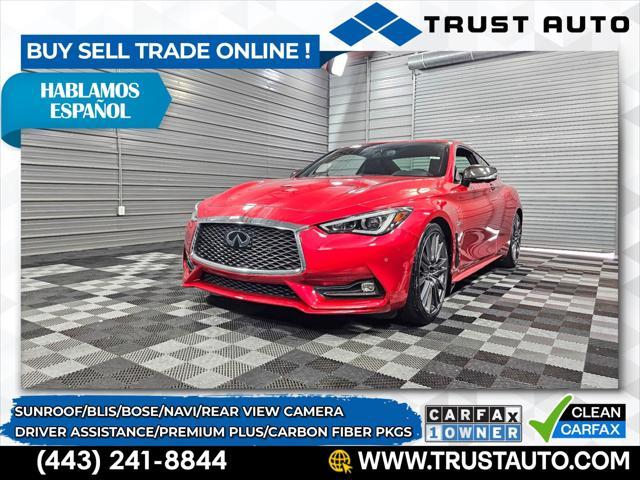 used 2017 INFINITI Q60 car, priced at $26,095