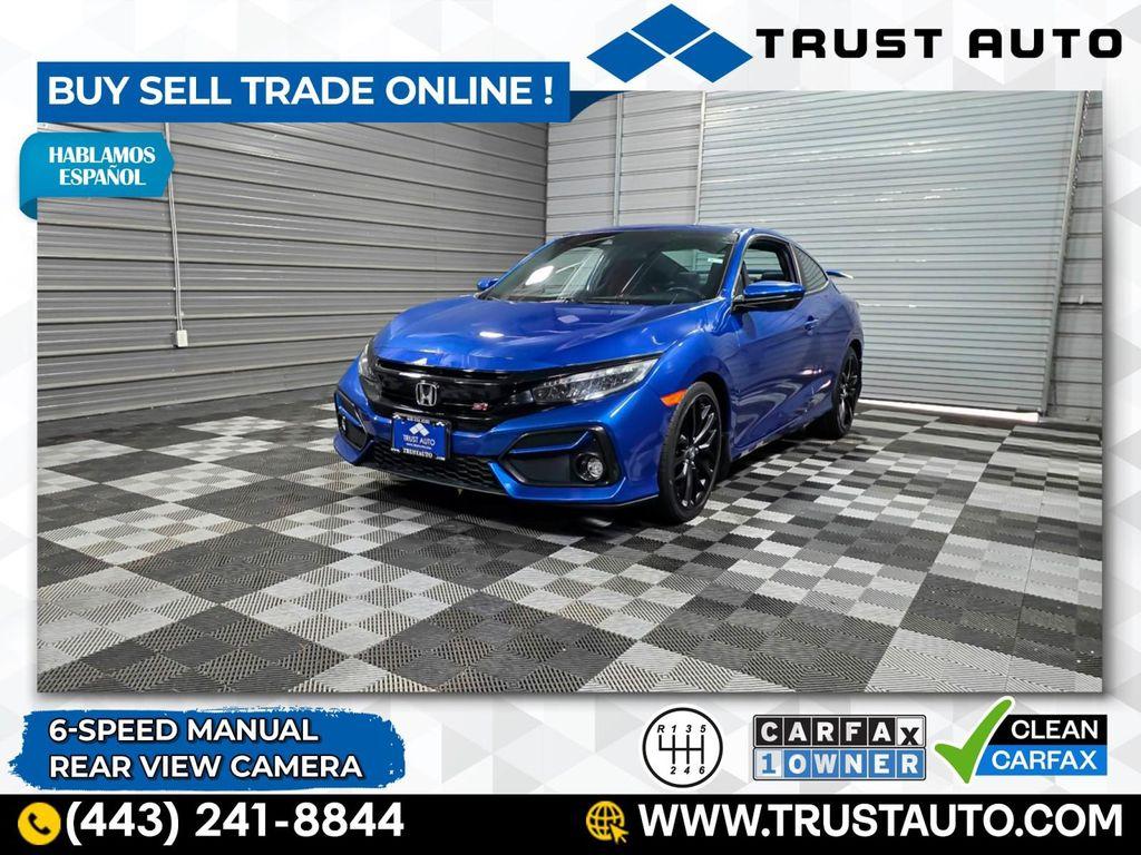 used 2020 Honda Civic Si car, priced at $24,395