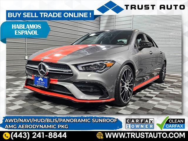 used 2022 Mercedes-Benz AMG CLA 35 car, priced at $46,295