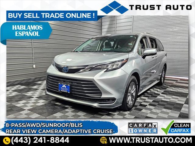 used 2022 Toyota Sienna car, priced at $37,595