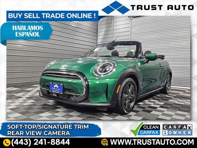 used 2022 MINI Convertible car, priced at $25,495