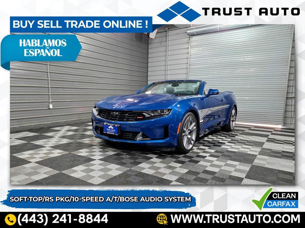 used 2020 Chevrolet Camaro car, priced at $27,295