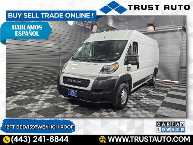 used 2021 Ram ProMaster 2500 car, priced at $29,995