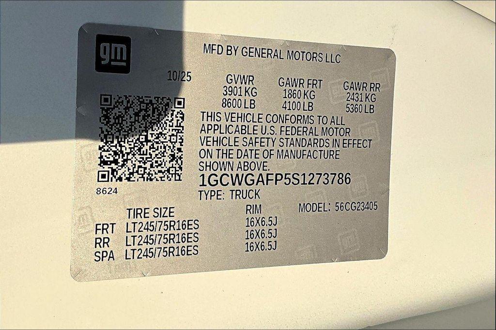 new 2025 Chevrolet Express 2500 car, priced at $37,720