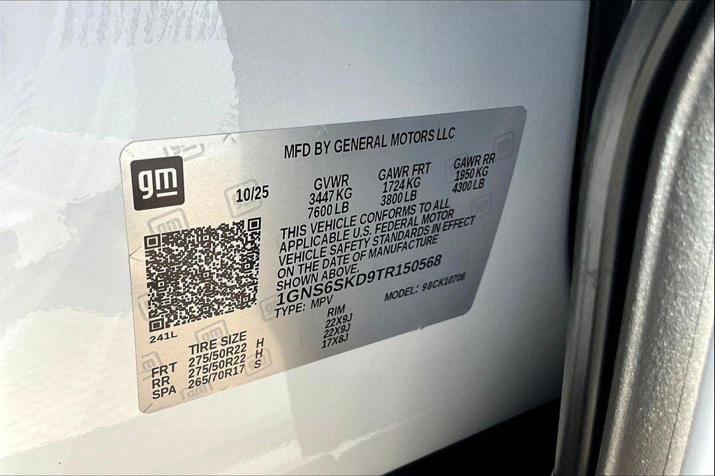 new 2026 Chevrolet Tahoe car, priced at $86,100