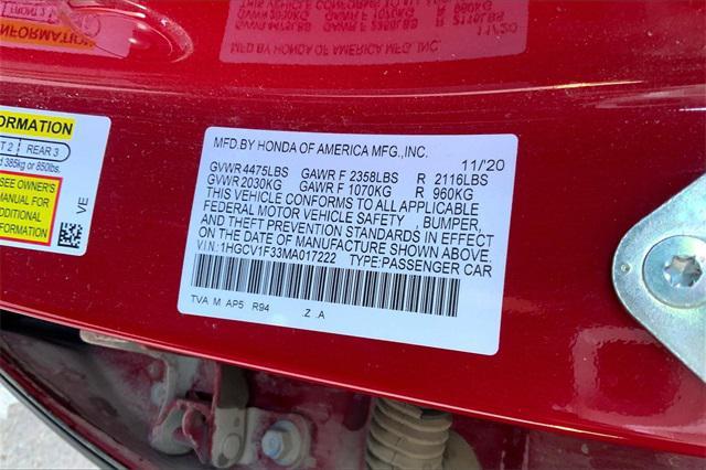 used 2021 Honda Accord car, priced at $20,990