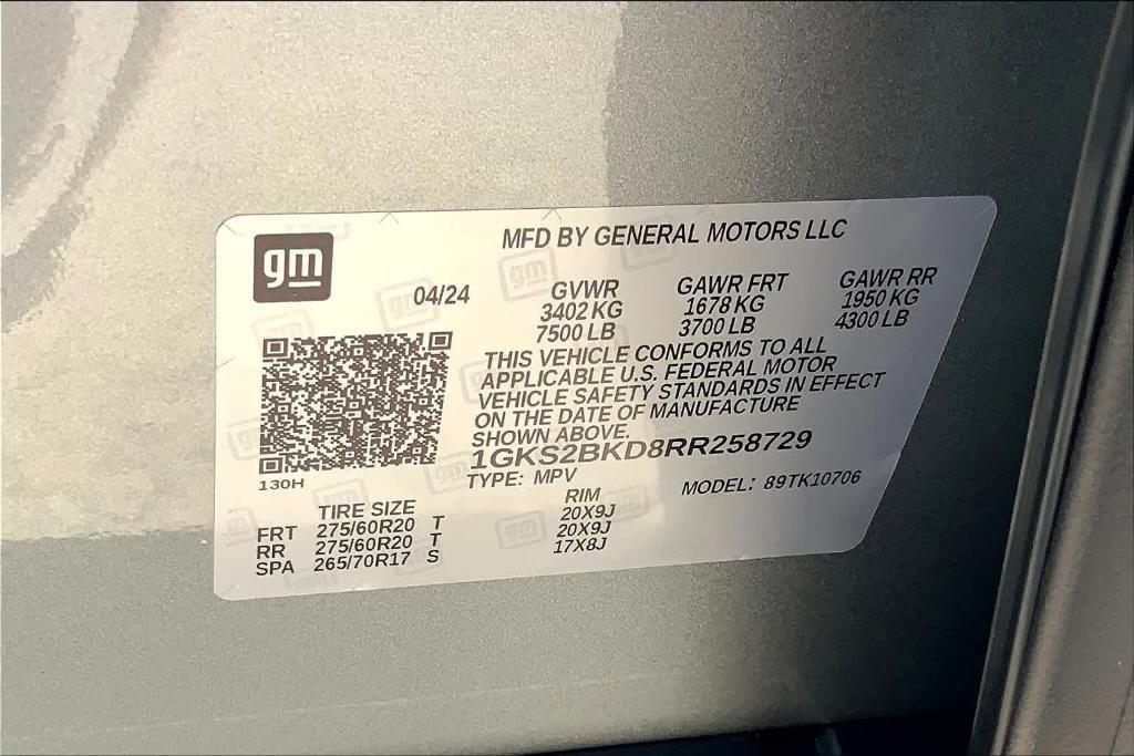 new 2024 GMC Yukon car, priced at $86,530