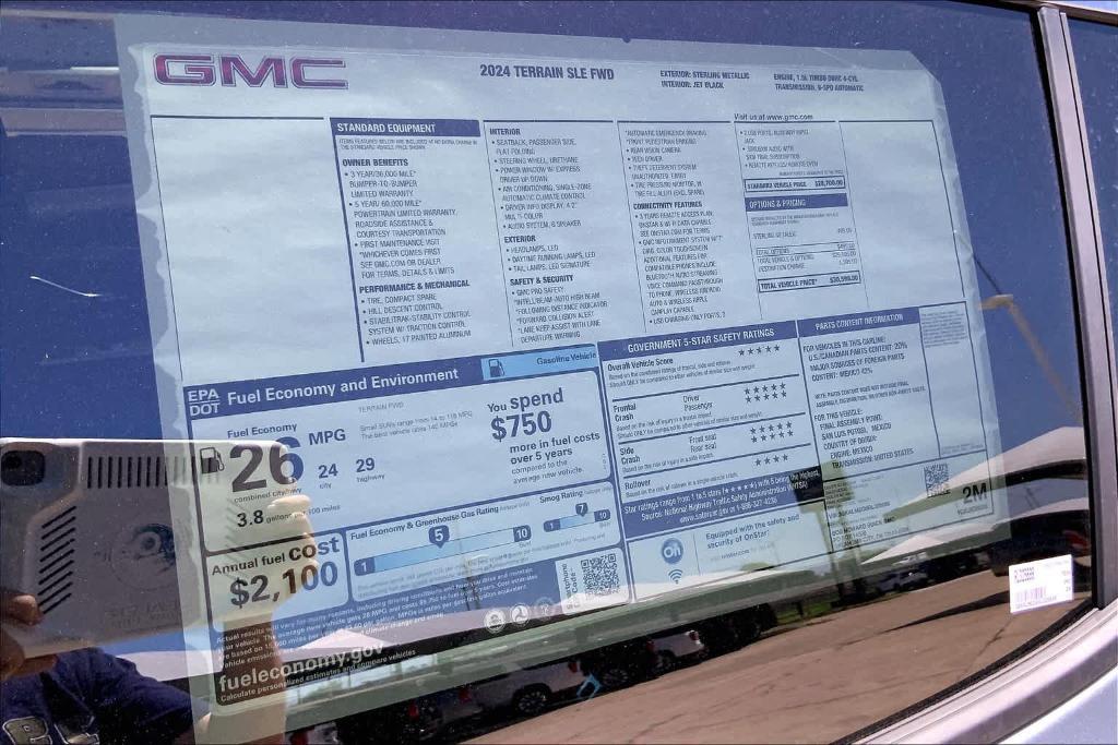 new 2024 GMC Terrain car, priced at $23,090