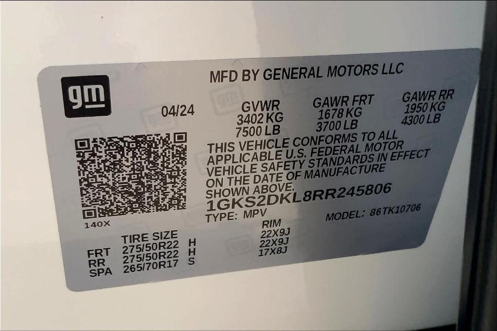 new 2024 GMC Yukon car, priced at $92,130