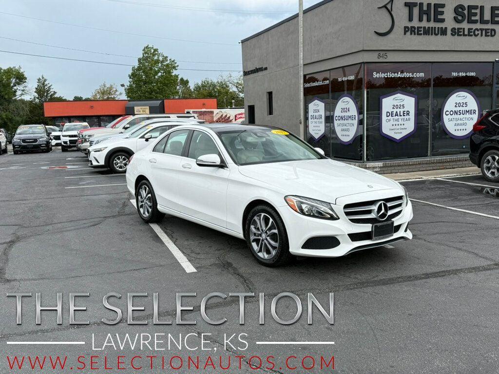 used 2017 Mercedes-Benz C-Class car, priced at $17,400