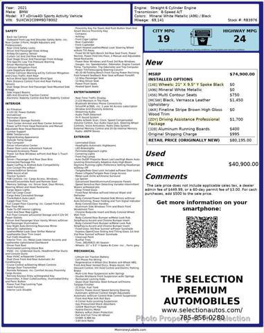 used 2021 BMW X7 car, priced at $40,900