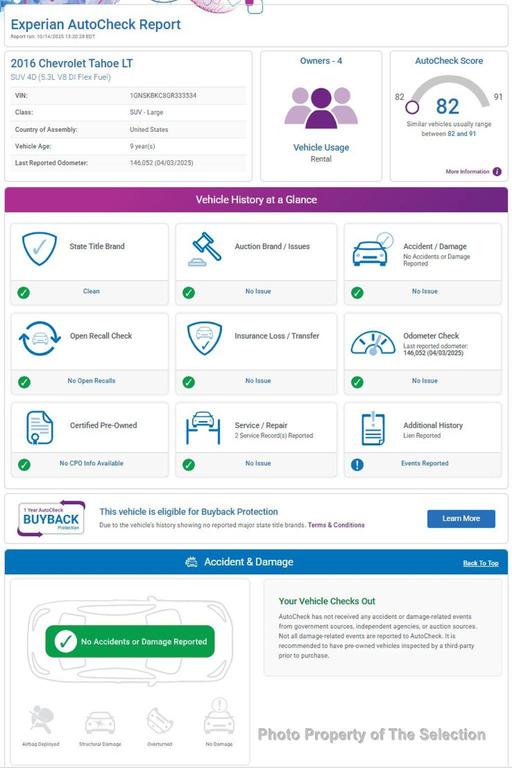 used 2016 Chevrolet Tahoe car, priced at $16,900