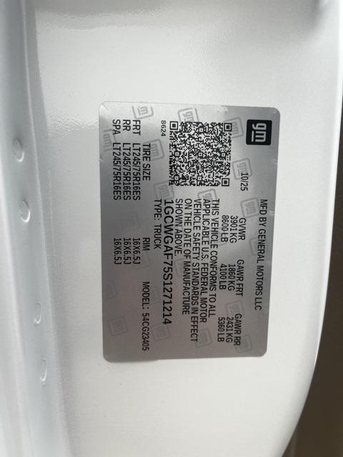 new 2025 Chevrolet Express 2500 car, priced at $46,925