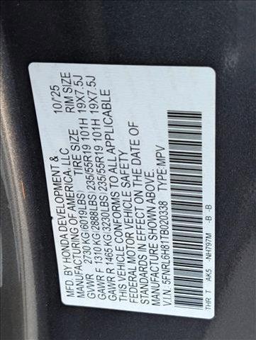 new 2026 Honda Odyssey car, priced at $48,990