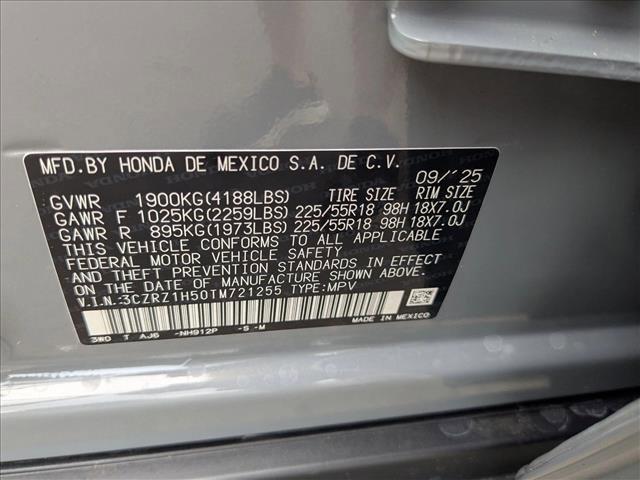 new 2026 Honda HR-V car, priced at $29,905