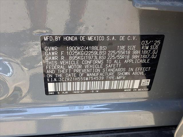 new 2025 Honda HR-V car, priced at $29,350