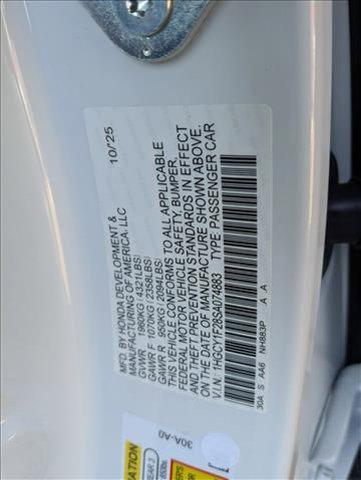 new 2025 Honda Accord car, priced at $29,945