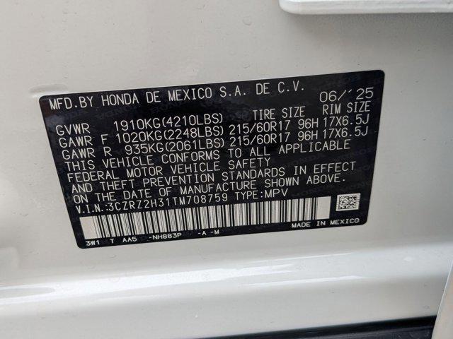 new 2026 Honda HR-V car, priced at $29,550