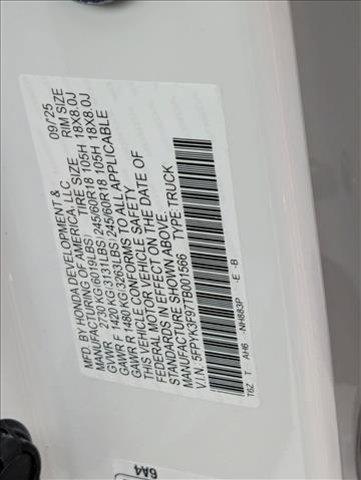 new 2026 Honda Ridgeline car, priced at $48,365