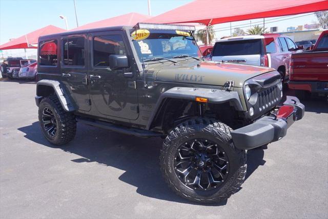 used 2015 Jeep Wrangler Unlimited car, priced at $24,998