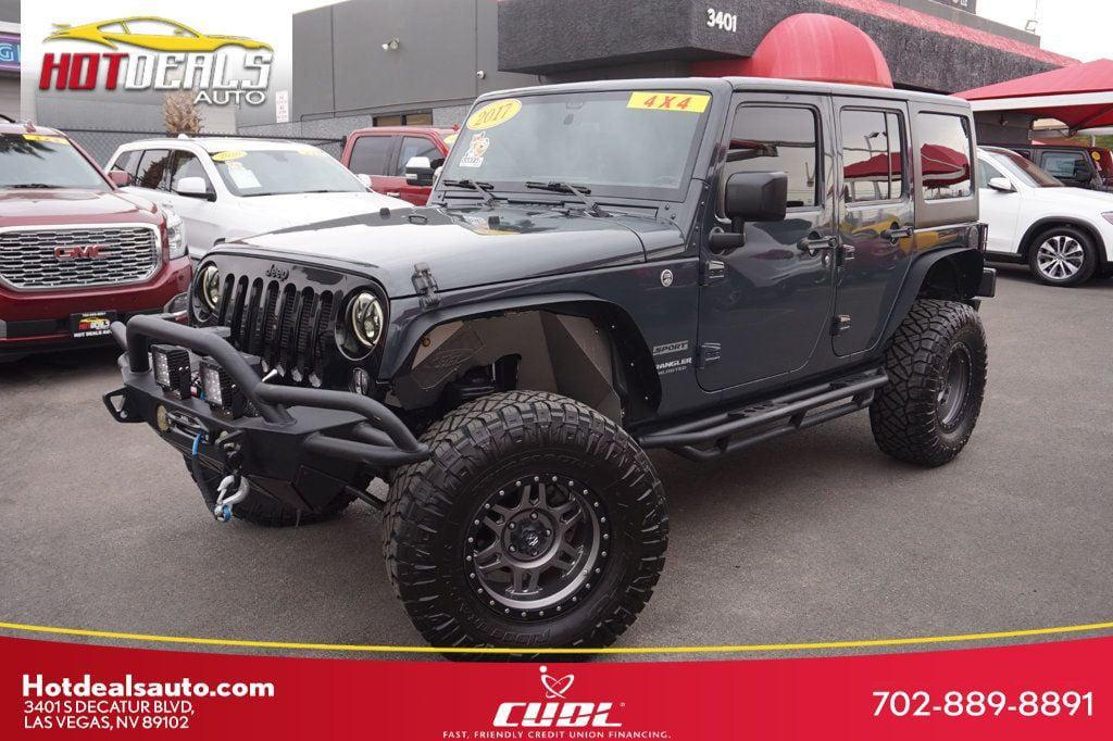 used 2017 Jeep Wrangler Unlimited car, priced at $22,998