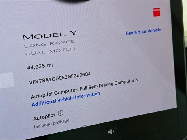 used 2022 Tesla Model Y car, priced at $28,990