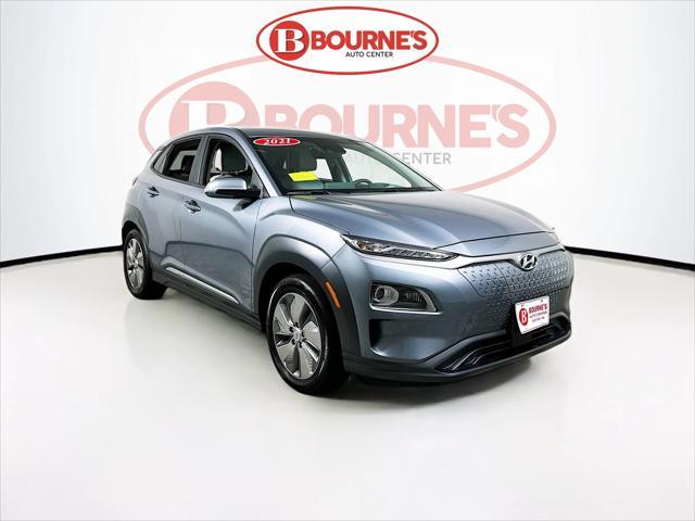 used 2021 Hyundai Kona EV car, priced at $19,490